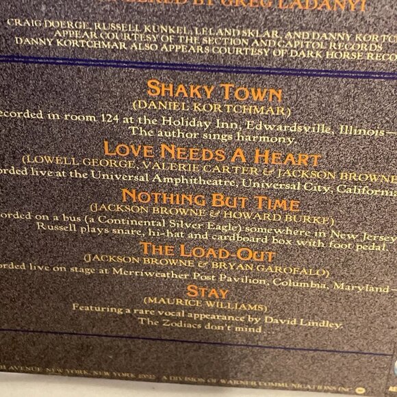 Jackson Browne Running On Empty (Vinyl, 1977) Asylum Records 6E-113 VG+ LP - Picture 5 of 11